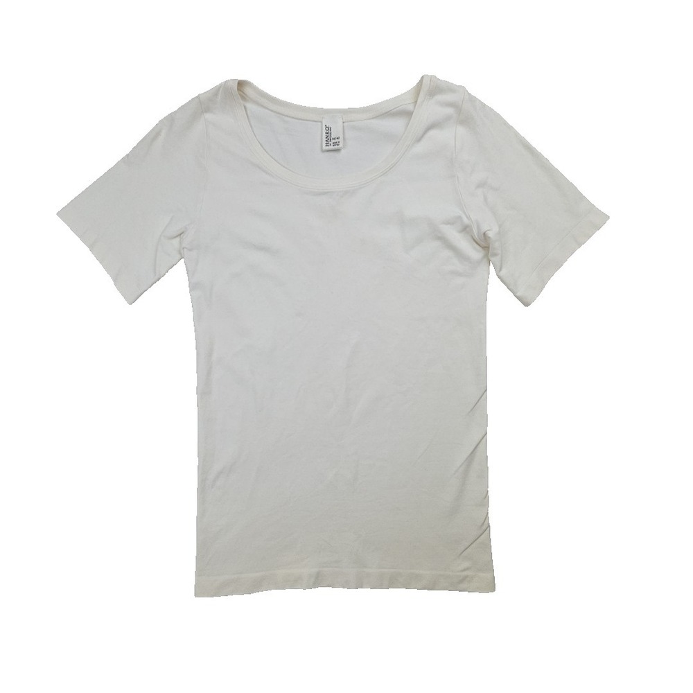 HANRO Touch Feeling Top White Womens size Medium Made in Austria‎
